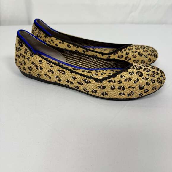 Rothy's Shoes - Rothy's The Flat Round Toe Animal Print Leopard Cheetah Ballet Flats
